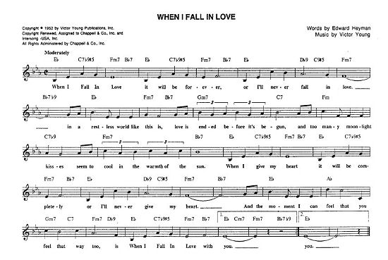 Ένα τραγούδι θρύλος: When I Fall In Love
