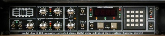 Η DMX 15-80S μονάδα stereo ψηφιακού delay της AMS με δυνατότητα harmonizing. Κυκλοφόρησε μεταξύ 1978-1981 και ήταν η πρώτη η οποία παρουσίαζε 15-bit κύκλωμα DDL (Digital Delay Line) ελεγχόμενο από μικροεπεξεργαστή