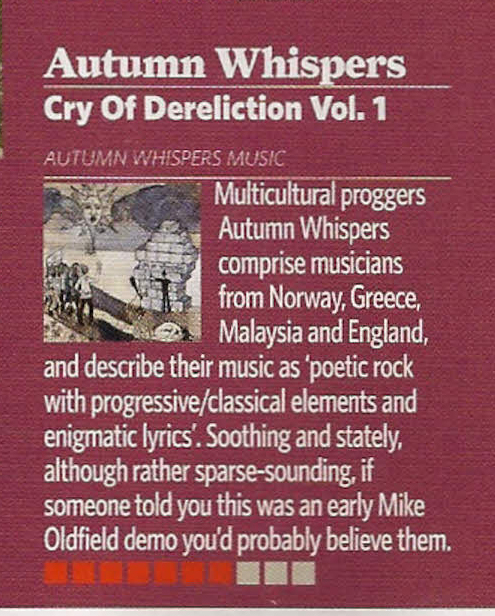 Cry of Dereliction  - Η ποίηση τραγουδάει τη μουσική